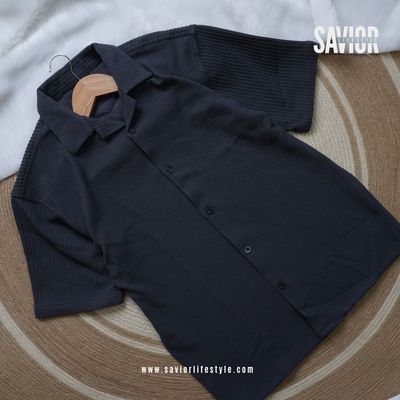 Deep Ash - Drop Shoulder Cuban Shirt_img_1