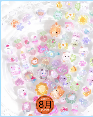 Fluffy kawaii sticker set_img_2