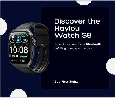 Haylou Watch S8 BT calling Smartwatch – Black_img_1