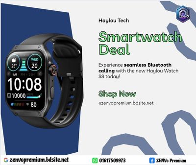 Haylou Watch S8 BT calling Smartwatch – Black_img_2