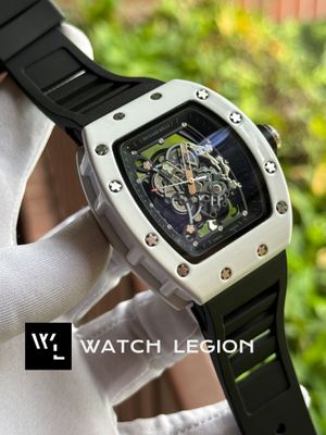 RICHARD MILLE METAL WHITE CASE BLACK BELT_img_1