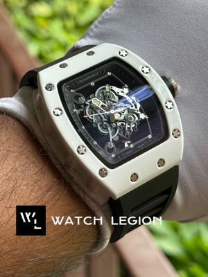 RICHARD MILLE METAL WHITE CASE BLACK BELT_img_2