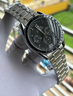 Omega Three Chrono Chain Silver Black Dial_img_0