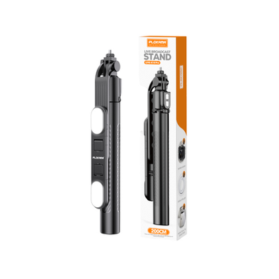 Plokama K10 Pro Long Tripod LED Light, Selfie Stick, Strong Tripod -200cm_img_6