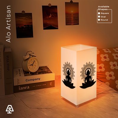 Dharma Wheel Theme Table Lamp_img_1