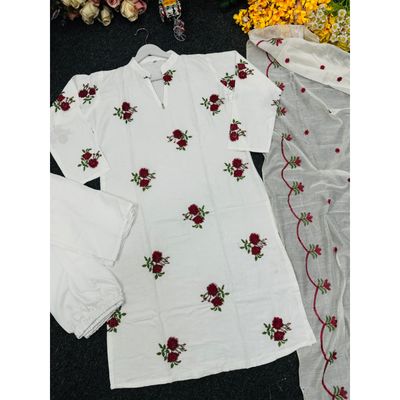 Embroidery Cotton Three Piece_img_1