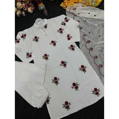 Embroidery Cotton Three Piece_img_2