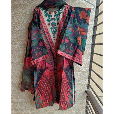 Ready Made Pure dubai silk Digital Print Three Piece_img_2