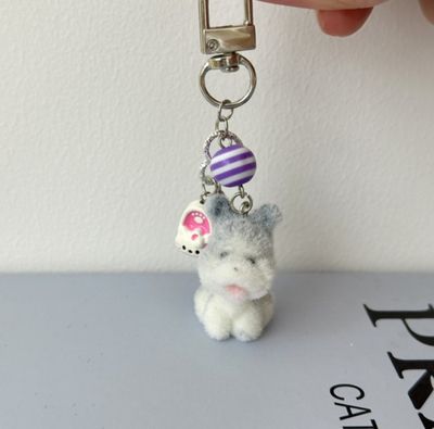 Flocked animal key chain_img_8