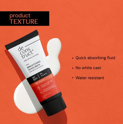 Fluid Brightening Sunscreen For Dry Skin - SPF 50+ | 8 Hours Long Lasting Sunscreen 50gm_img_5
