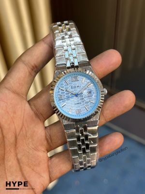 TOMI T-311 Men's Luxury Stainless Steel Watch Gift Box Set (Ice Blue)_img_1