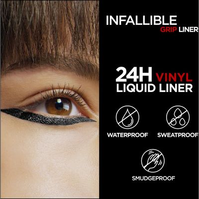 L'Oreal Paris Infallible Grip 24HR Vinyl Liquid Eye Liner - Black_img_3