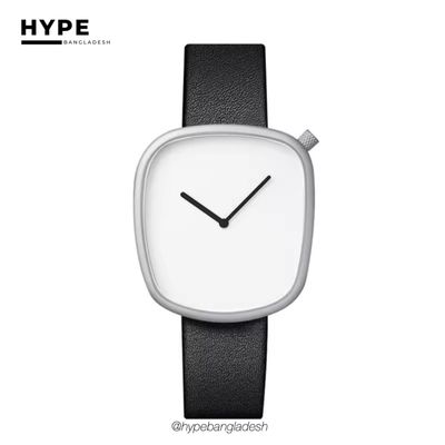 TOMI T-077 Unisex Leather Belt Casual Quartz Wrist Watch (White)_img_0