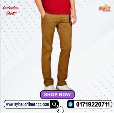 Men's Gabardine Pant (Golden Color)_img_1