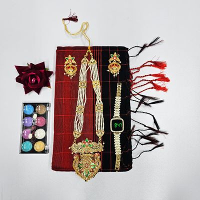 Sharee + watches + Neckless Set with Dul + Make Up Box + flowers Combo_img_0