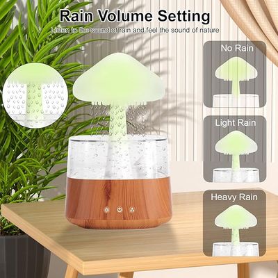 Rain Cloud Night Light Humidifier with Raining Water Drop Sound Oil Diffuser for Bedroom_img_2
