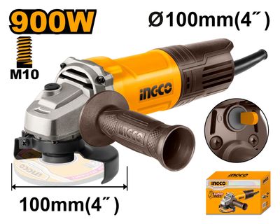 INGCO 4" Angle Grinder 900w, 100mm Model: AG900282_img_0