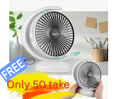 Portable Loop Desktop USB Port Fan - Mini Portable Fan Price in Bangladesh_img_0