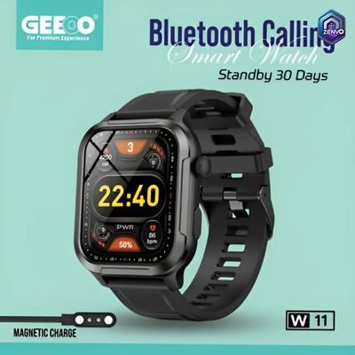 Geeoo W11 Bluetooth Calling Smart watch – Black_img_2