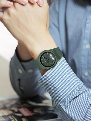 TOMI T-238 Dual Time Sports Watch (Green)_img_3