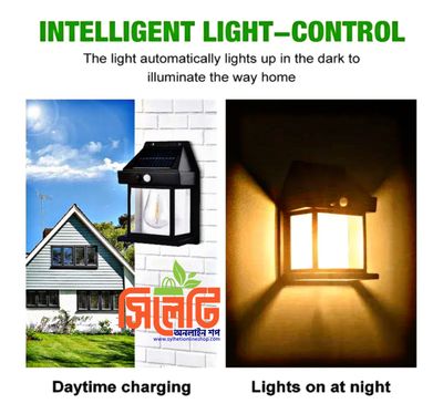 Outdoor Solar Wall Lamp Wall Light Villa Lighting Night Light_img_0