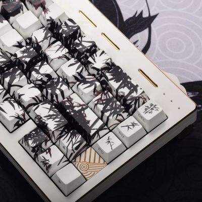 Samurai Eclipse Side Engraved PBT Keycaps 130Keys Cherry_img_2