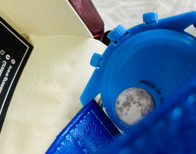 Omega Moon Swatch || Active Chronograph || Blue color_img_3