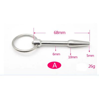 Stainless Steel Male Urethral Catheter Penis Beads Plug Stimulation Urethral Dilator Sounding Horse Eye Stimulator Men Sex Toy_img_6