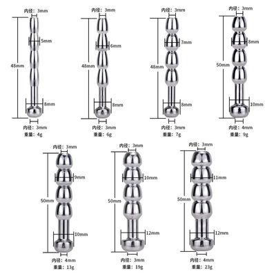 Stainless Steel Urethral Sound Catheter Penis Plug Male Masturbator Penis Inserts Stimulation Dilator Chastity Sex Toys for Men_img_3