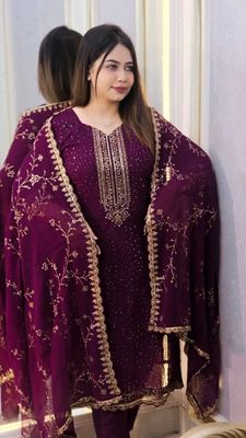 Georgette Embroidered Four-Piece Set_img_4
