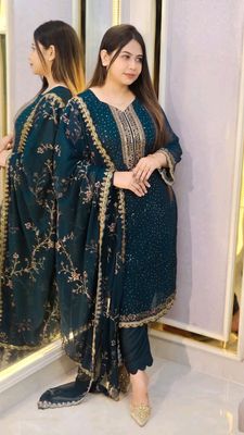 Georgette Embroidered Four-Piece Set_img_7