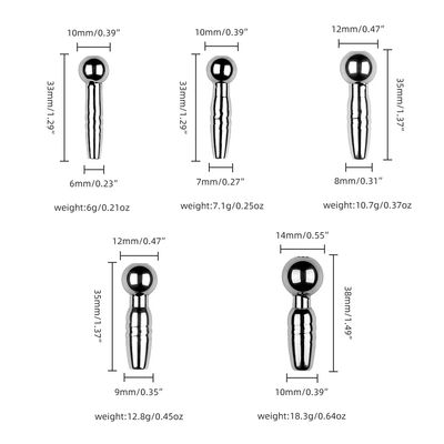 Stainless Steel Urethral Sound Dilator Male Penis Plug Insert Toy Threaded Urethra Catheter Stimulator Adult Sex Toy for Men Gay_img_4