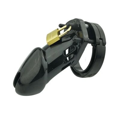 Plastic Male Chastity Device Small/Standard Cock Cage with 5 Size Penis Rings Lockable Chastity Cage Sex Toys for Men Adults_img_5