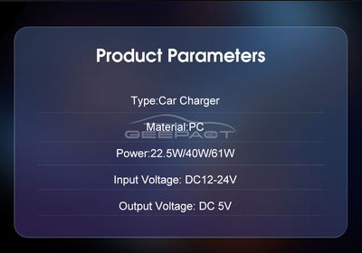 Geepact Car Charger QC4.0PD Lighter_img_10