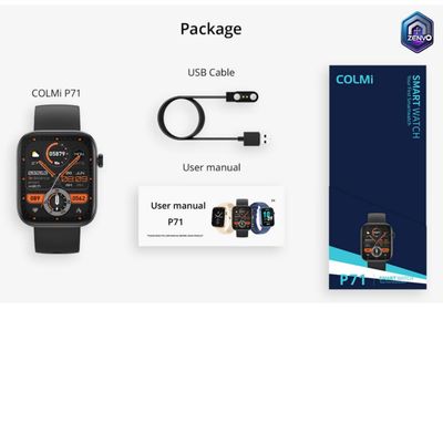 COLMI P71 Calling Smartwatch – Black Color_img_1