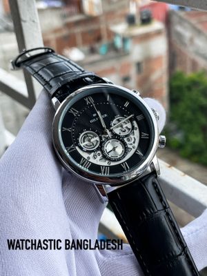 Hilfiger Leather Black Belt Black Dial_img_0