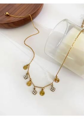 Rhinestone disc choker_img_1