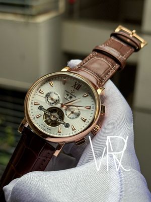 PATEK AUTO BROWN BELT ROSE GOLD CASE_img_0
