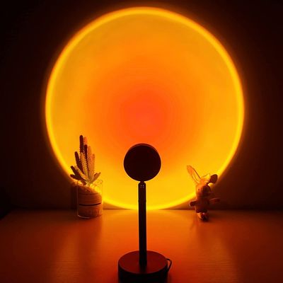 Sunset Projection Led Light- Rainbow Floor Stand Modern Lamp Night Light (Power from USB, Power Bank, Mobile Charger)_img_1