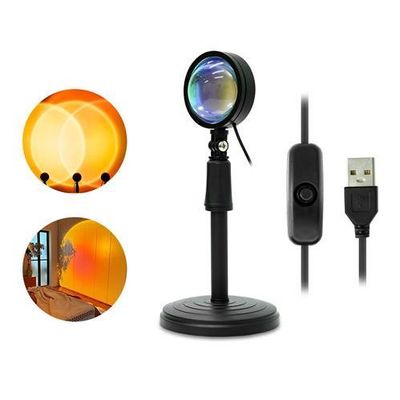 Sunset Projection Led Light- Rainbow Floor Stand Modern Lamp Night Light (Power from USB, Power Bank, Mobile Charger)_img_2