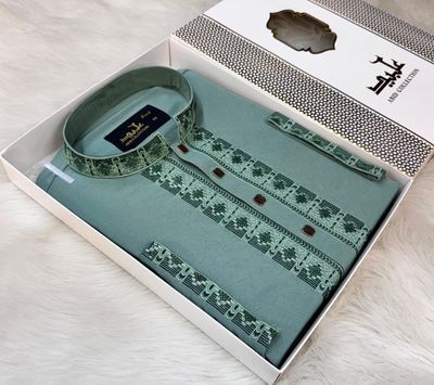 PREMIUM EMBROIDERY PANJABI || 🩵✨_img_1