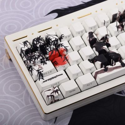 Samurai Eclipse Side Engraved PBT Keycaps 130Keys Cherry_img_3
