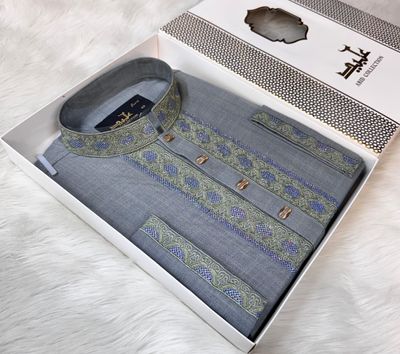 PREMIUM EMBROIDERY PANJABI || 🩵✨_img_1