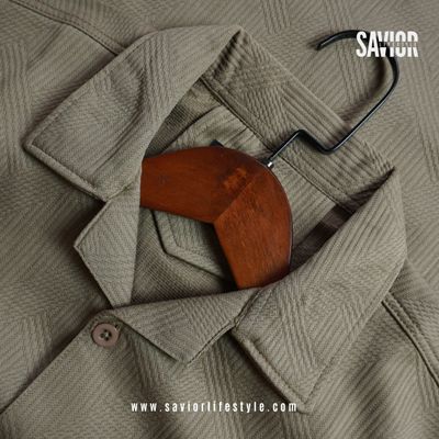Sand Texture - Drop Shoulder Cuban Collar Shirt_img_2