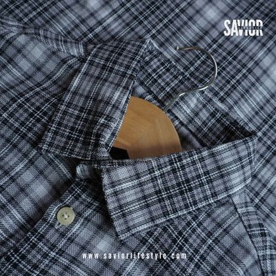 Black Ash - Full Sleeve Pocket Less Check Shirt_img_1