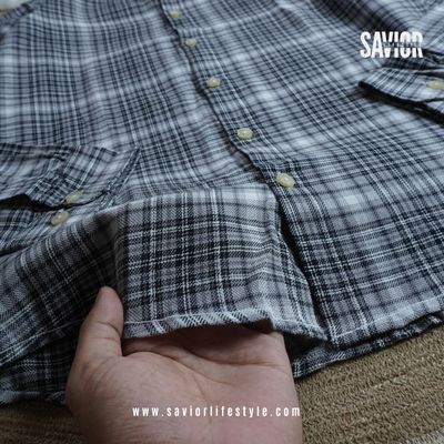 Black Ash - Full Sleeve Pocket Less Check Shirt_img_2