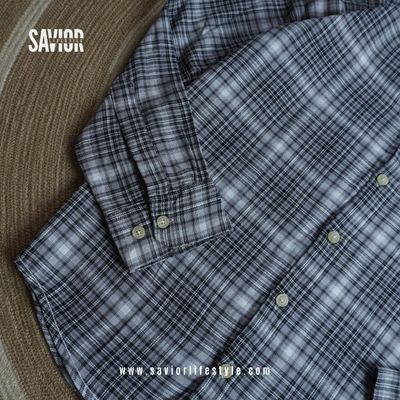 Black Ash - Full Sleeve Pocket Less Check Shirt_img_3