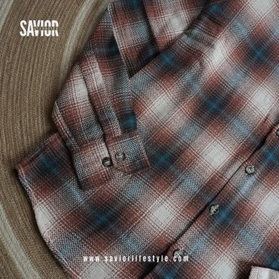 Coffee Grid - Full Sleeve Pocket Less Check Shirt_img_2