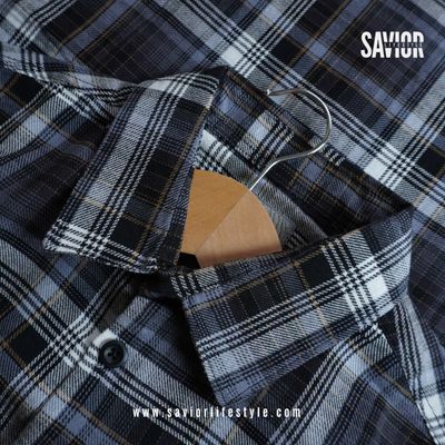 Ash Plaid - Full Sleeve Pocket Less Check Shirt_img_0
