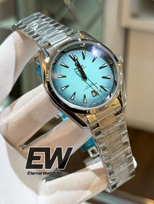 OMEGA AUTOMATIC SPEED MASTER CHAIN TIFFANY DIAL_img_0